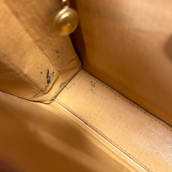 Vintage Gucci Bamboo Tan Leather Shoulder Bag - Picture 11 of 16